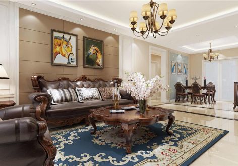 龙湖西府原著113平美式风格