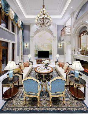 欧式别墅客厅图 别墅客厅装修设计 