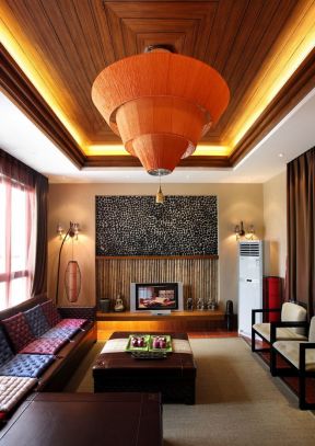 东南亚客厅效果图 东南亚客厅装修效果图 