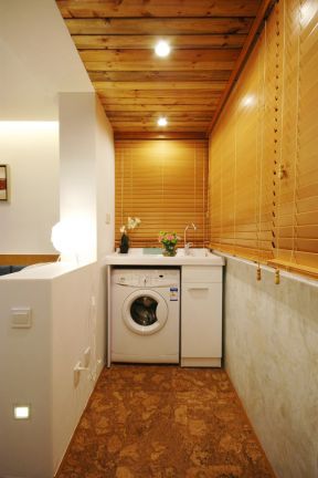 阳台吊顶装修效果图大全 阳台吊顶生态木