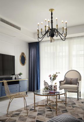 客厅吊灯图片 轻奢风格客厅 