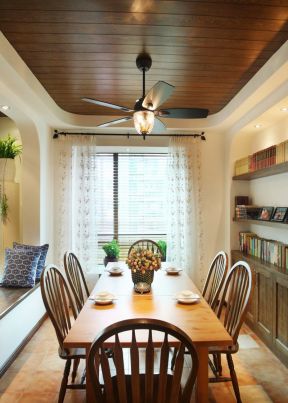 美式吊顶装修 生态木吊顶装修效果图片  