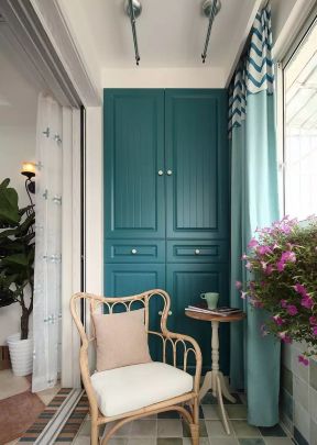 阳台装修设计图 阳台壁柜设计