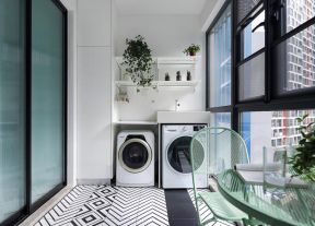 阳台地面装修效果图 阳台地砖设计图片 