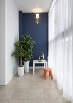 阳台窗帘装修 阳台背景墙设计效果图 