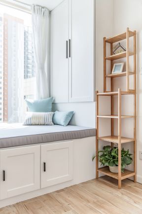 室内飘窗窗帘效果图 室内飘窗设计效果图 室内飘窗图片