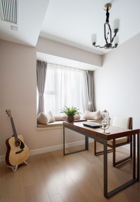 书房书桌装修设计图片 书房飘窗装修效果图 