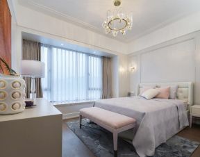 卧室飘窗帘装修效果图 轻奢卧室装修效果图 