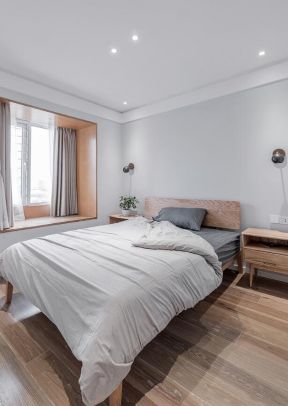 卧室飘窗设计效果图大全 宜家卧室背景墙效果图  