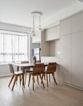 餐厅餐边柜设计 餐厅餐边柜装修效果图 简约风格餐厅装修