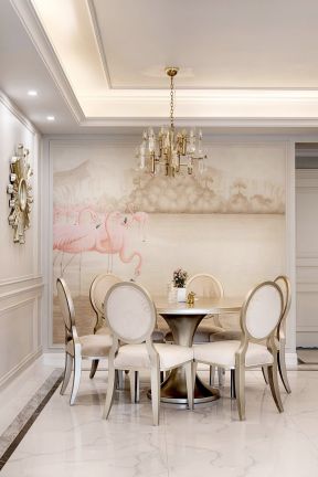 餐厅设计装修效果图 轻奢餐厅装修效果图