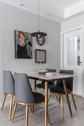 轻奢餐厅装修效果图 餐厅背景墙造型效果图