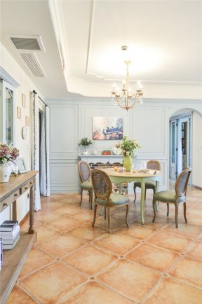 餐厅装修设计风格 美式田园餐厅装修效果图