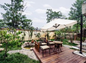 休闲庭院 别墅庭院花园设计效果图