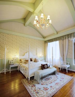 田园风格卧室家具 田园风格卧室效果图