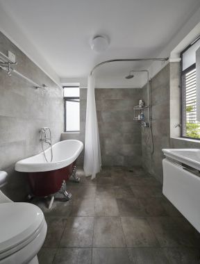 卫生间浴帘隔断 卫生间浴帘装修效果图 卫生间隔断装修效果