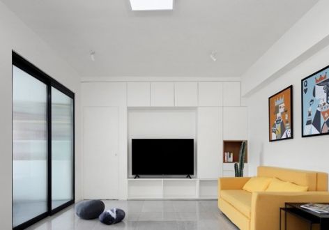 万达帝景苑122平三居室现代简约风格装修案例