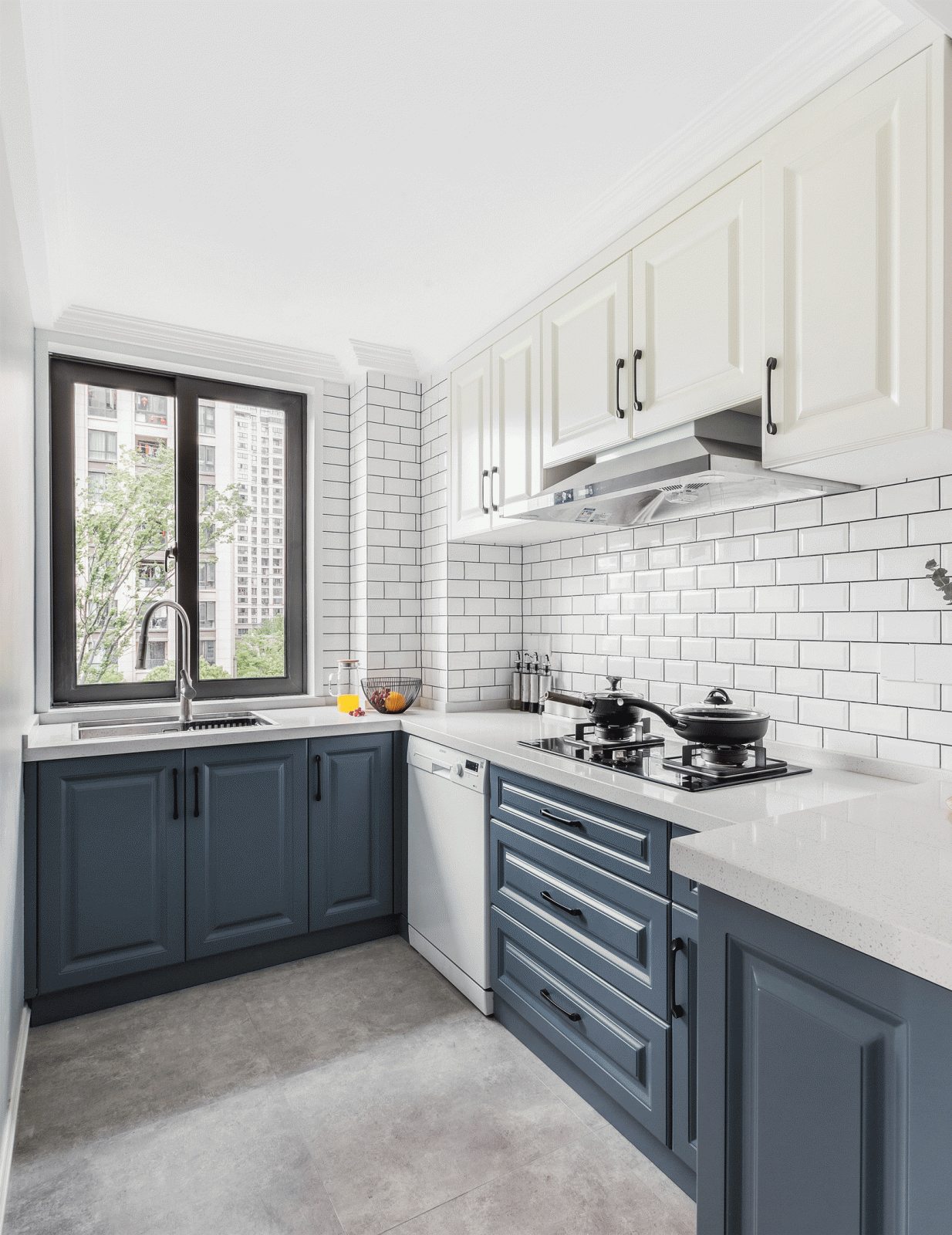 欧式厨房砖效果图 欧式厨房装修效果图大全