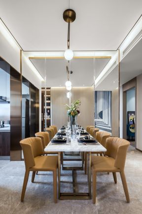 样板房餐厅装修效果图 餐厅灯具效果图