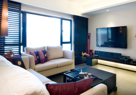 华山珑城98平三居室现代简约风格装修案例