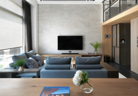 银丰玖玺城126平三居室现代简约风格装修案例