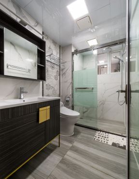 卫生间瓷砖装修效果图 现代卫生间装修效果图