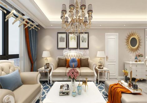 金地樾檀山180㎡欧式风格四室两厅装修效果图