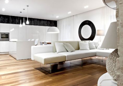 中建锦绣城127平三居室现代简约风格装修案例