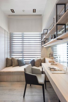 书房榻榻米设计效果图 书房榻榻米设计图