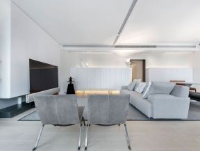 现代简约客厅装潢 客厅布艺沙发效果图