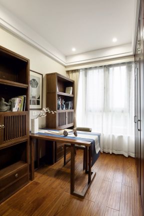 新中式书房装修图片大全 新中式书房装修 新中式书房设计效果图