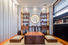 新中式茶室装修效果图 新中式茶室效果图 茶室设计效果图