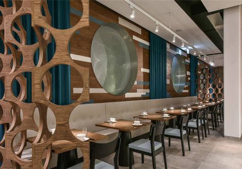 315平现代风格餐厅装修案例