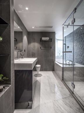 跃层卫生间装修 大户型卫生间装修效果图