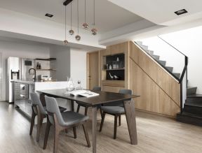 跃层餐厅装修 餐厅餐桌餐椅图片 餐厅餐桌椅图片