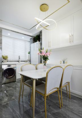 轻奢风格餐厅装饰设计图 轻奢风格餐厅装饰效果图