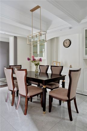 饭厅装饰效果图大全 饭厅的设计 美式风格餐厅装修设计效果图片