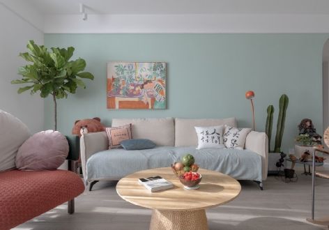 阳光西雅图二期现代风格三居装修案例