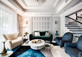 别墅客厅背景装修效果图 别墅客厅背景墙装修设计 别墅客厅装饰