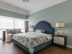 现代美式卧室 卧室台灯效果图