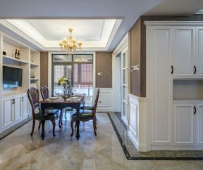 现代美式餐厅装修效果图 餐厅设计装潢 餐厅设计装修图