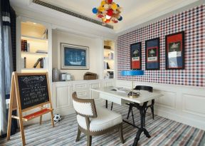 书房墙面装修设计 别墅书房装修效果图大全 别墅书房装修实景图