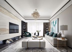 嵌入式电视背景墙 客厅电视墙装潢 客厅电视墙装饰图片