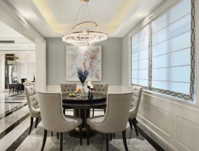 圆餐桌餐椅图片 餐桌椅设计 餐桌椅子装修效果图片