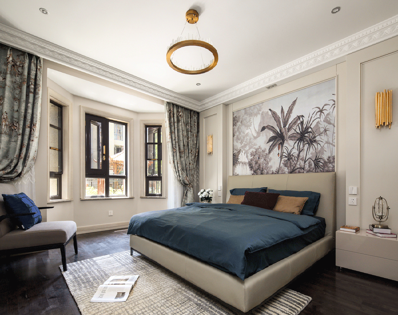 现代欧式卧室 欧式卧室装修设计 欧式卧室装饰图