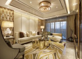 客厅吊顶装修设计图 现代欧式客厅效果图