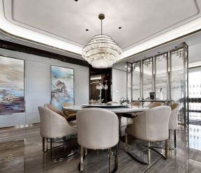 现代欧式餐厅 现代欧式餐厅装修 餐厅水晶灯图片大全