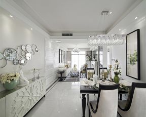 现代欧式餐厅 餐厅灯具装修效果图