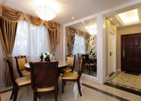 现代欧式餐厅装修 餐厅墙装修设计效果图 餐厅墙装修