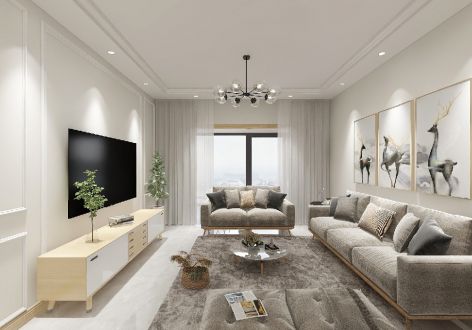 圣桦国际城简约风格三居装修案例